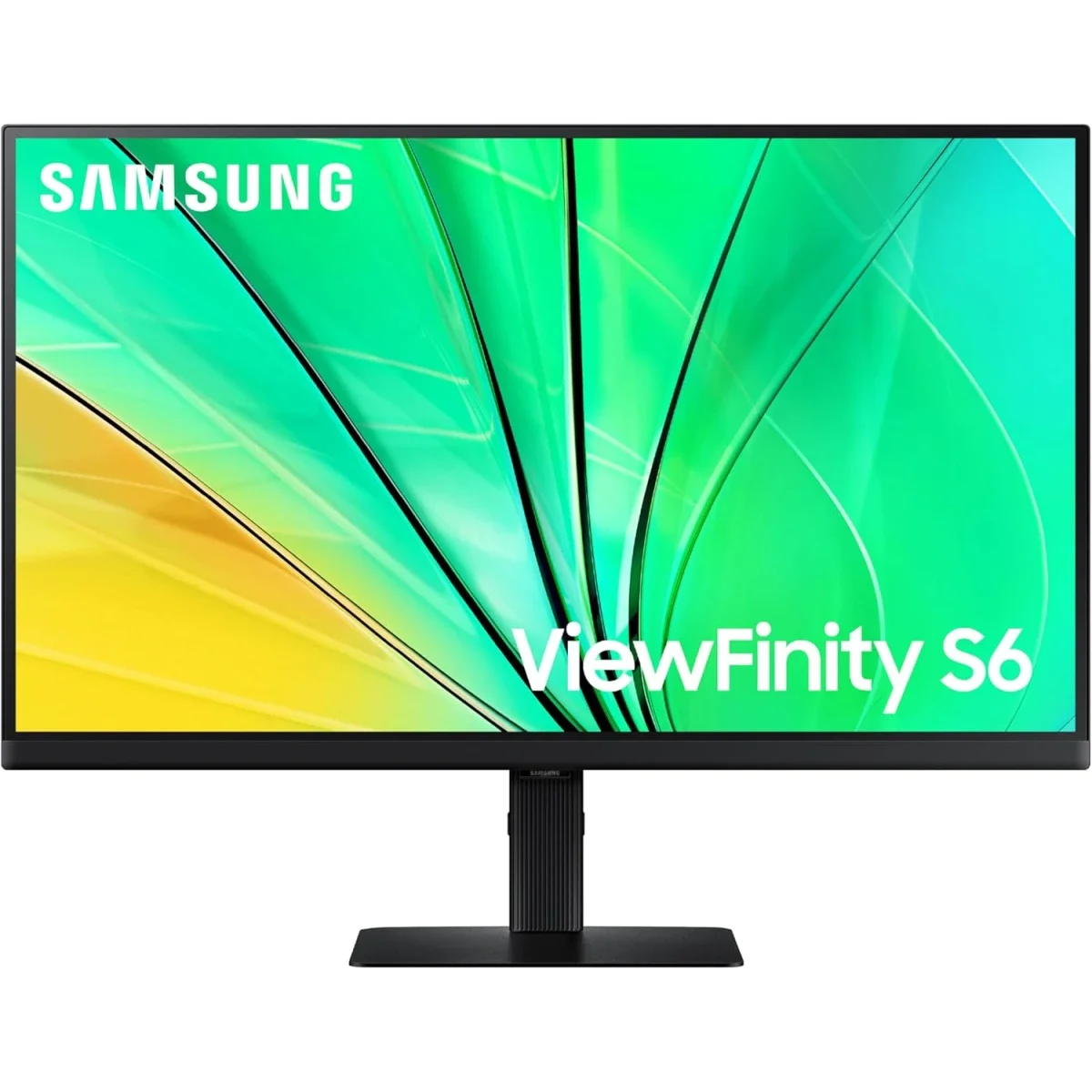 شاشة Samsung S60D ViewFinity S6 مقاس 27 إنش QHD IPS بتردد 100Hz وHDR10، أسود