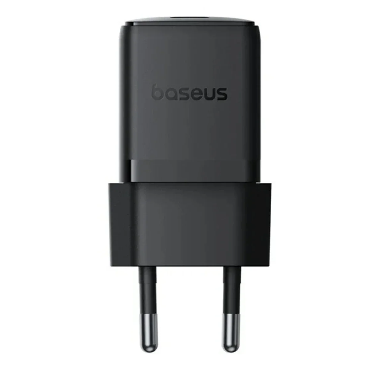 شاحن حائط سريع Baseus Palm بقدرة 20 واط USB-C وقابس أوروبي مع كابل USB-C بطول 1 متر - أسود كلستر - Thumbnail 2