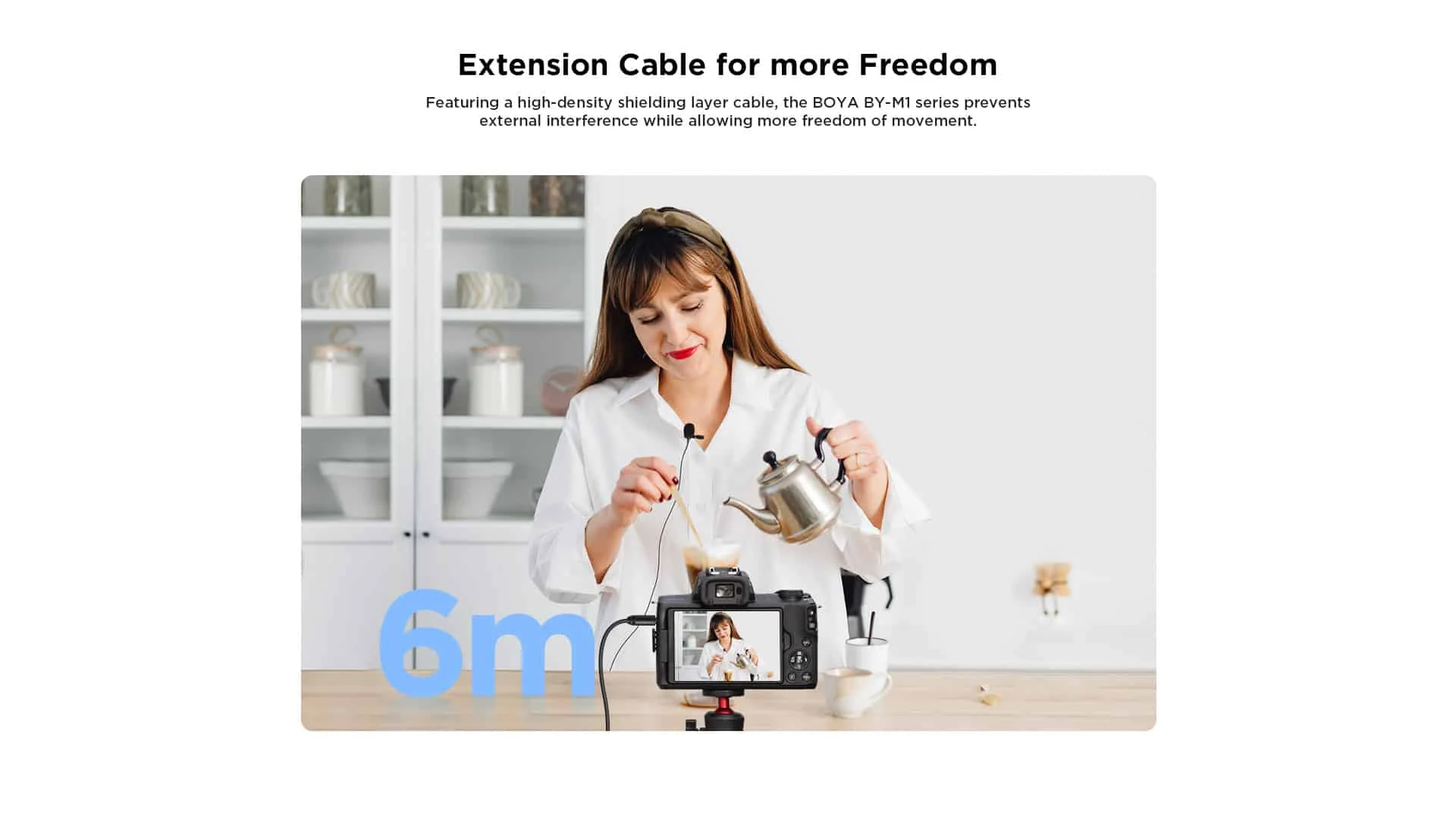 Boya BY-M1 Omnidirectional Lavalier Microphone 3.5mm - Thumbnail 8