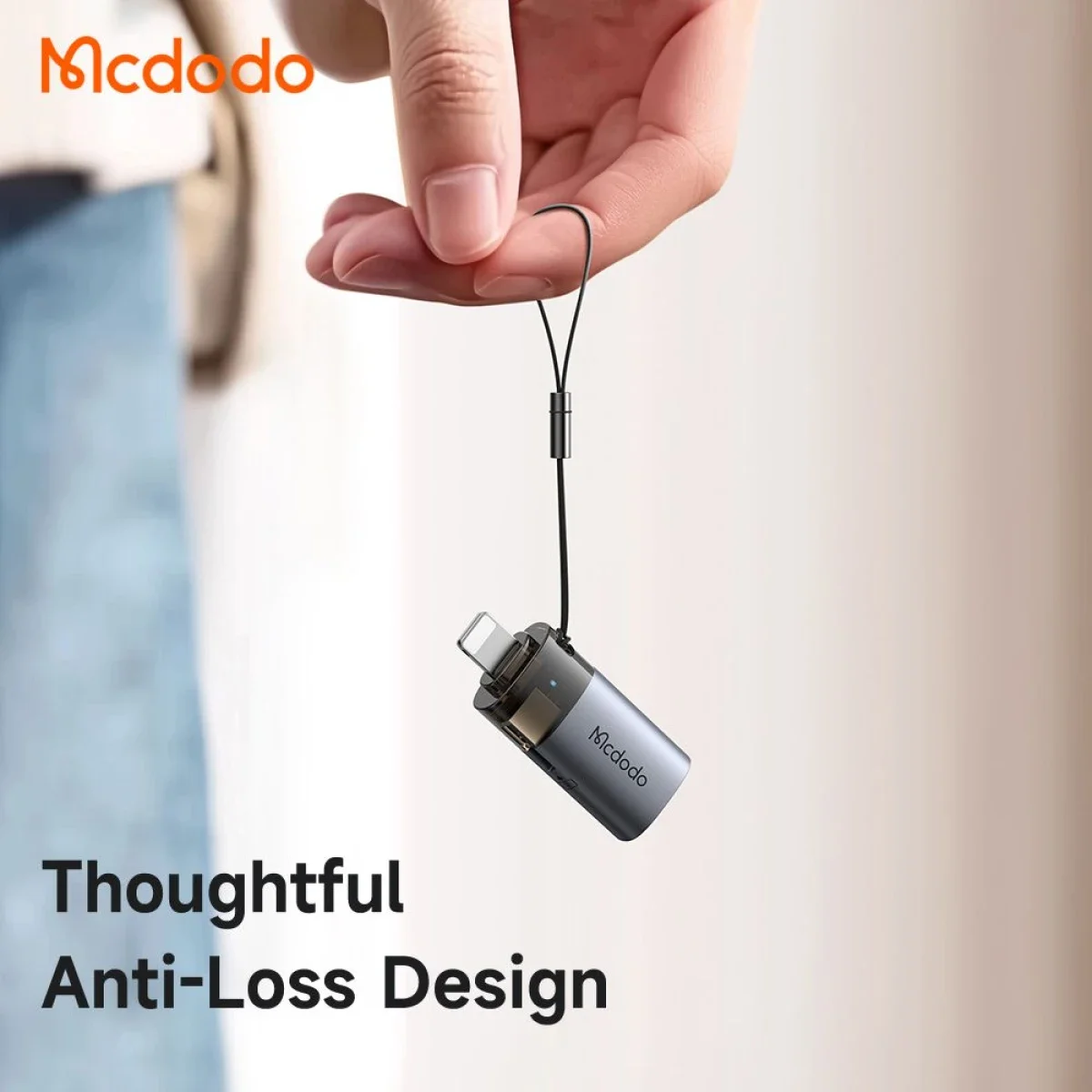 محول Mcdodo OT-7850 USB إلى Lightning OTG مع قارئ بطاقات microSD - Thumbnail 8