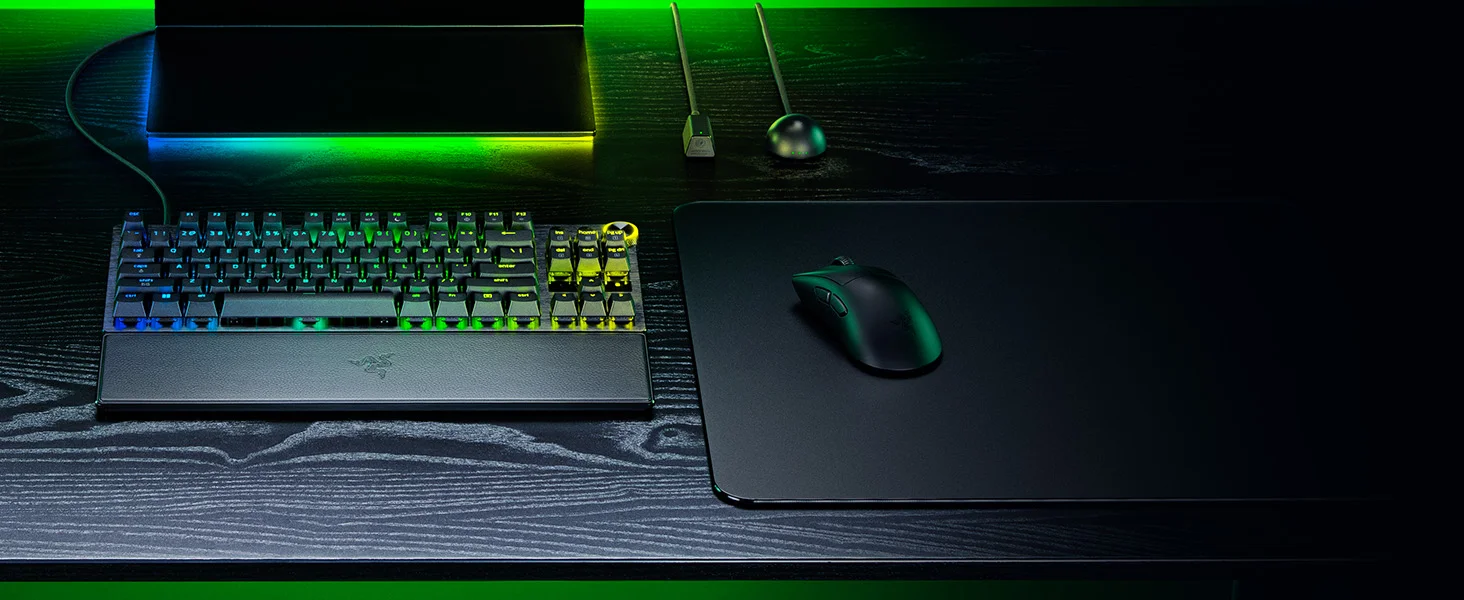 كيبورد ألعاب Razer Huntsman V3 Pro TKL بسرعة 8KHz أسود - Thumbnail 14