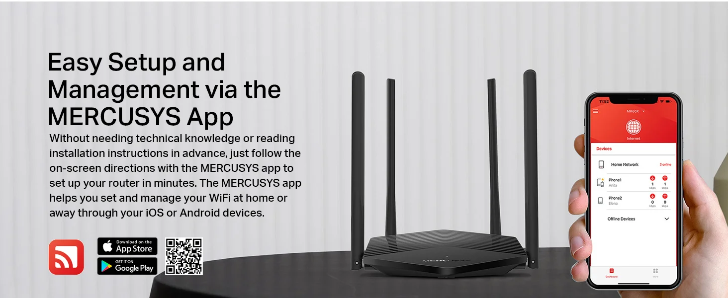 MERCUSYS MR60X AX1500 Wi-Fi 6 Dual-Band Gigabit Router - Thumbnail 10