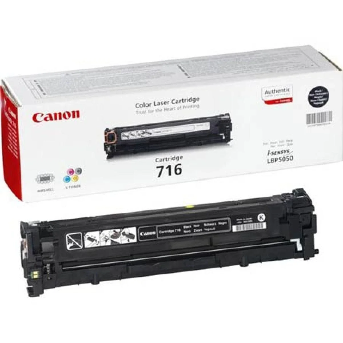 خرطوشة تونر Canon EP-716B أصلية باللون الأسود