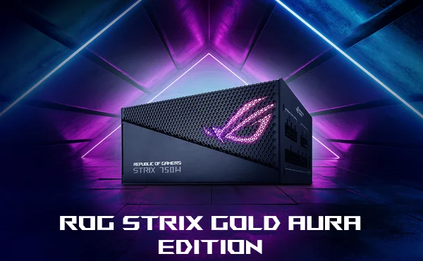 مزود طاقة Asus ROG Strix 750W Gold Aura Edition معياري بالكامل ATX - Thumbnail 6