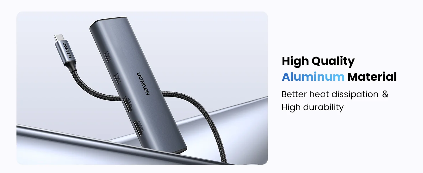 Ugreen 6-in-1 USB-C Hub to Ethernet Adapter with 10Gbps USB 3.2 and Gigabit RJ45 - Image 13