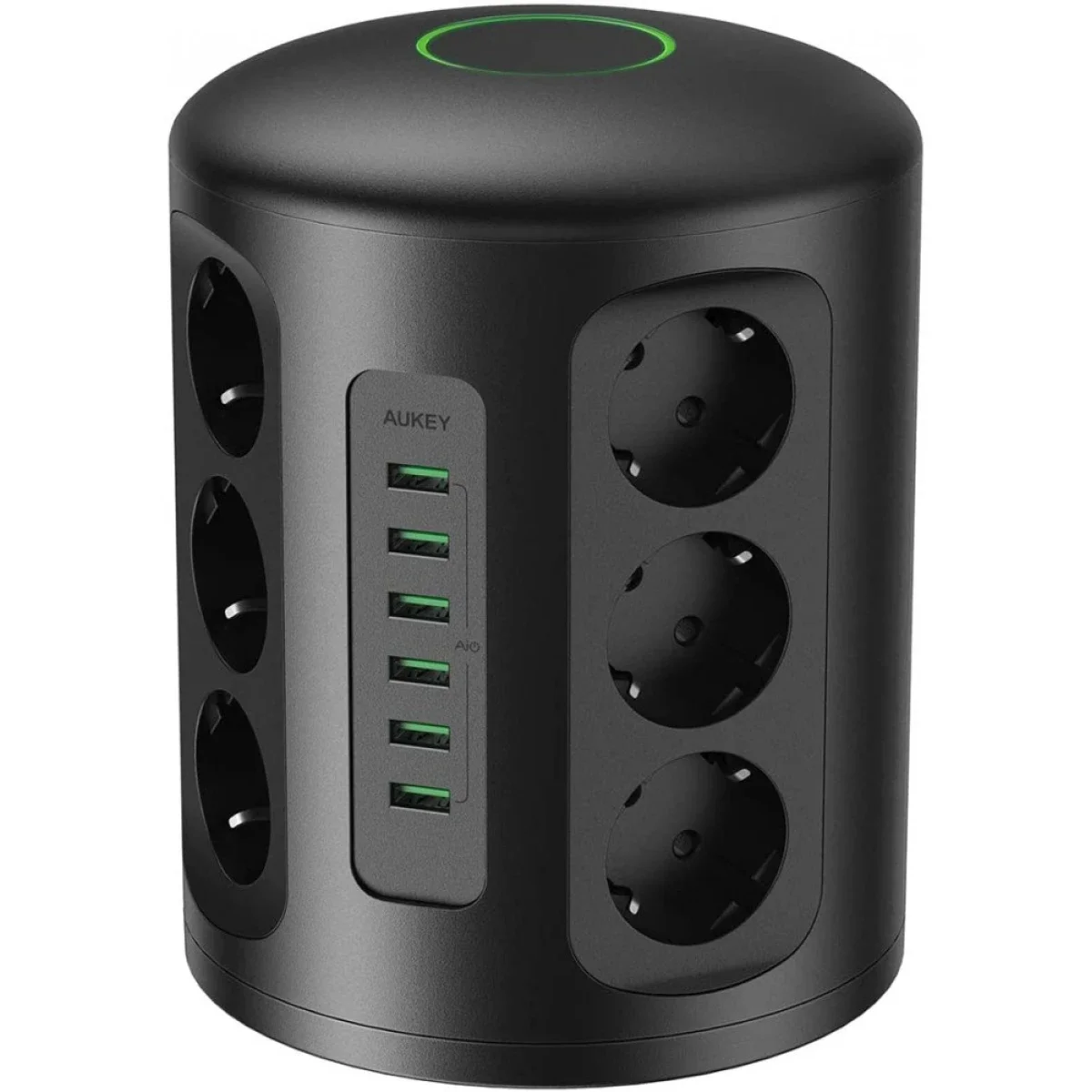 مشترك كهرباء برجي AUKEY PA-S14 PowerHub XL مع 12 مخرج كهرباء و6 منافذ USB-A - Image 2