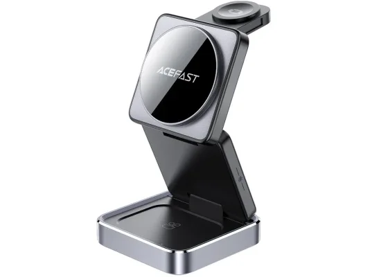 ACEFAST E20 3-in-1 Desktop Wireless Charging Station for Phone, Watch & Earbuds - Gray - Image 7