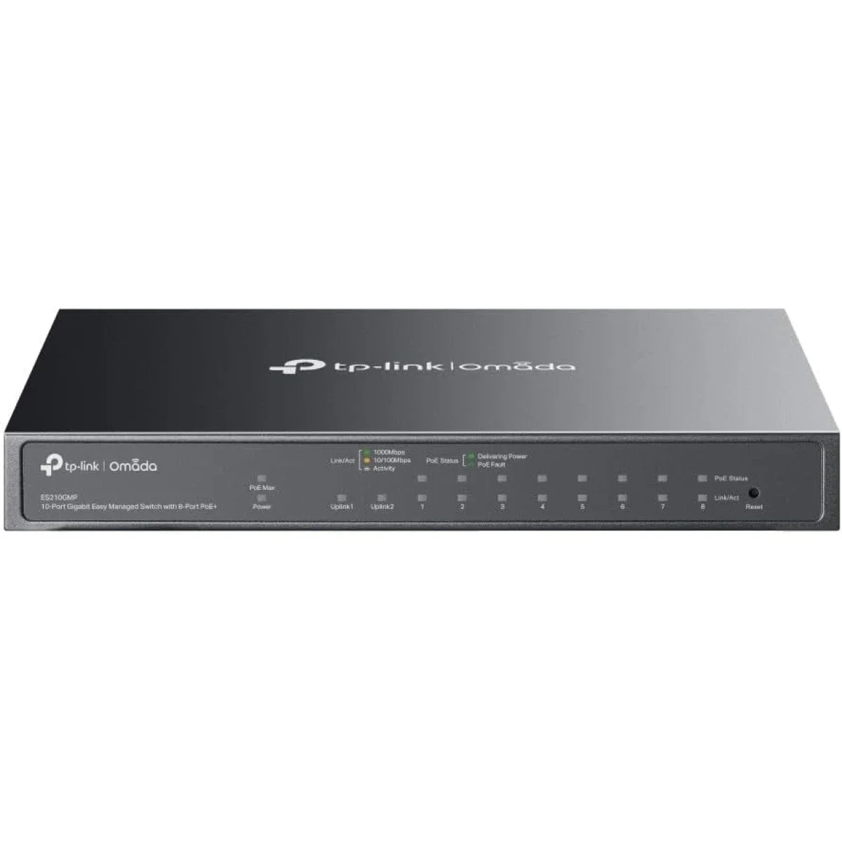 TP-LINK Omada ES210GMP 10-Port Gigabit Easy Managed Switch with 8-Port PoE+ 123W Power Budget - Image 2