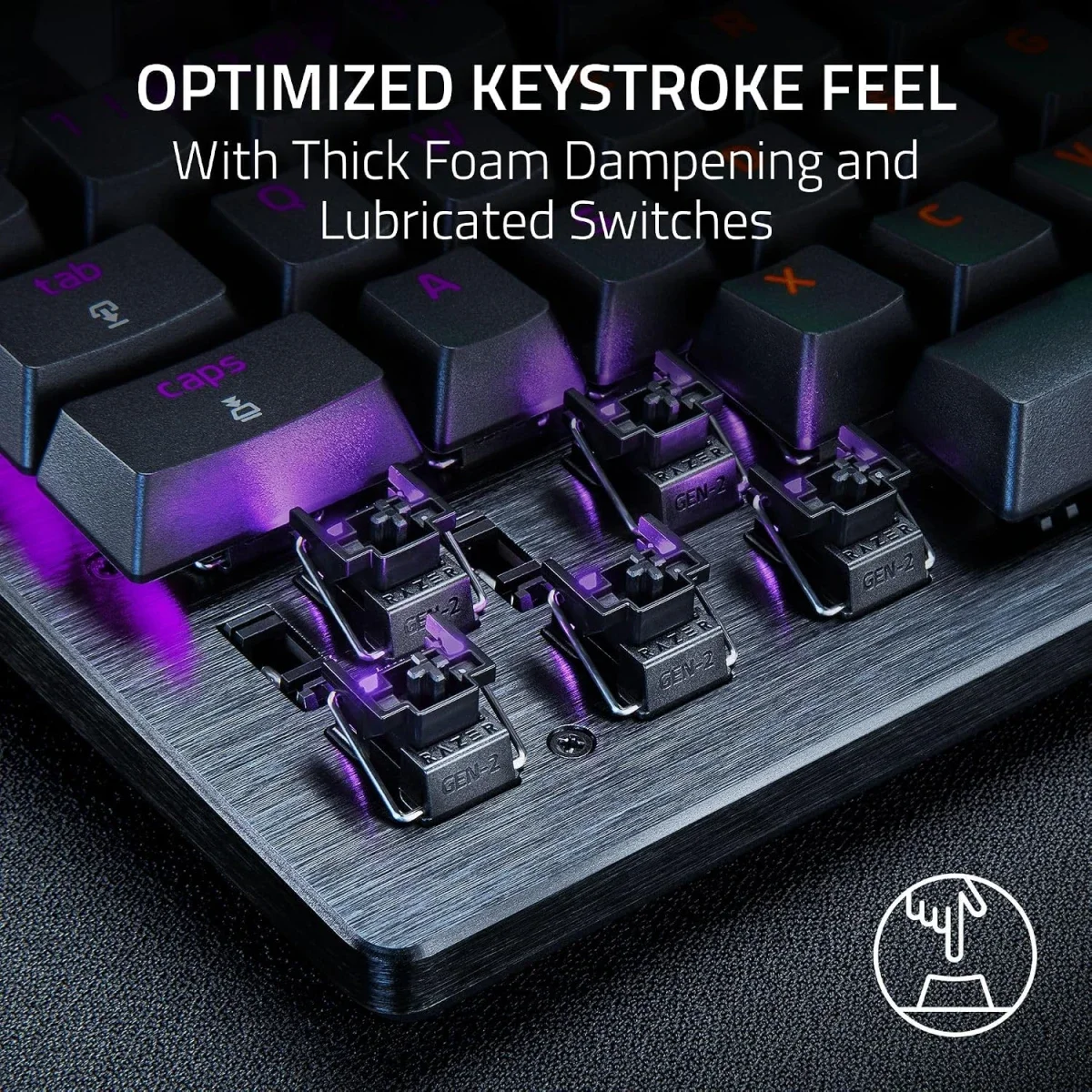 Razer Huntsman V3 TKL 8KHz Esports Gaming Keyboard with Gen-2 Analog Optical Switches - Black - Thumbnail 7
