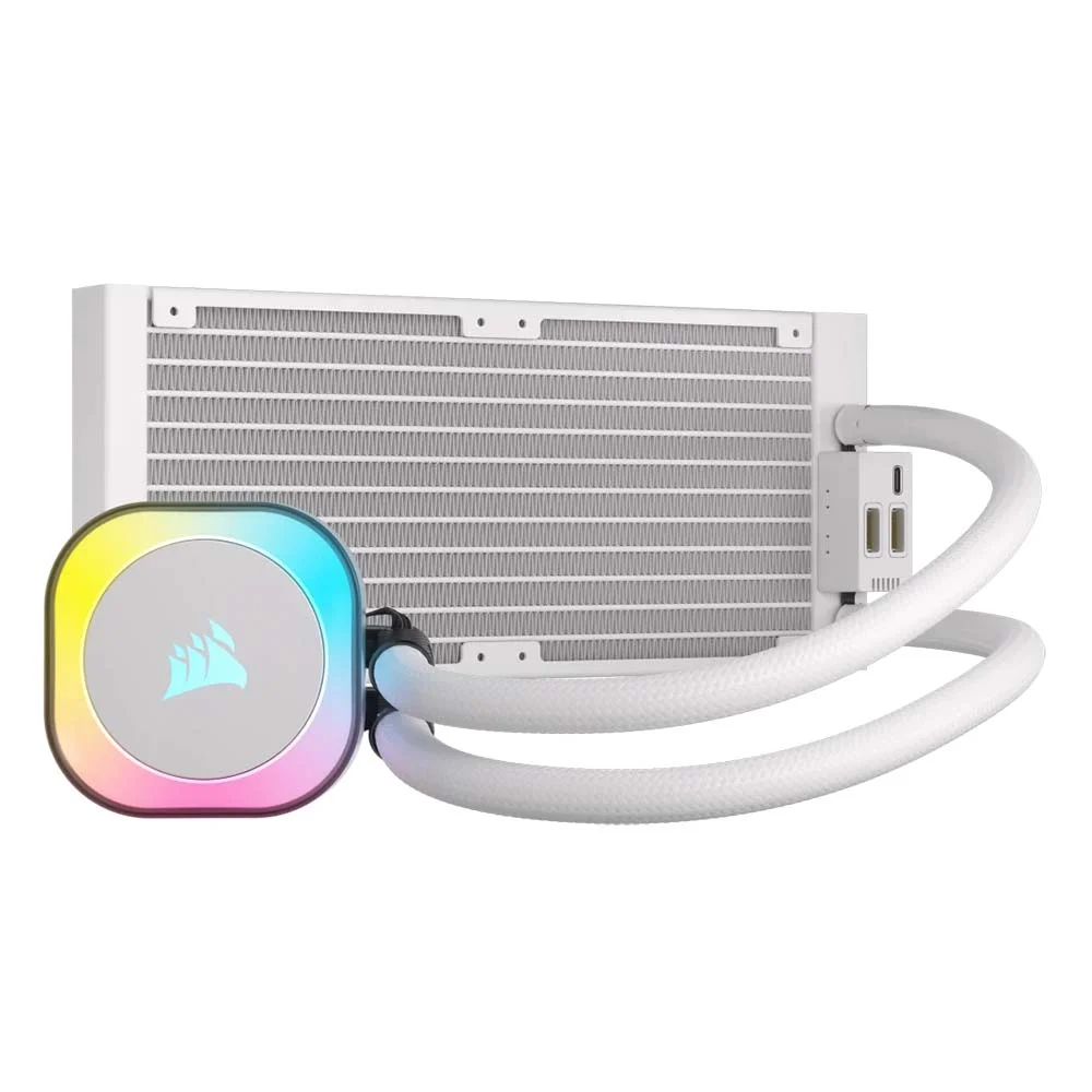 مبرد معالج مائي Corsair iCUE LINK H100i RGB مقاس 240 ملم أبيض CW-9061005-WW - Image 6