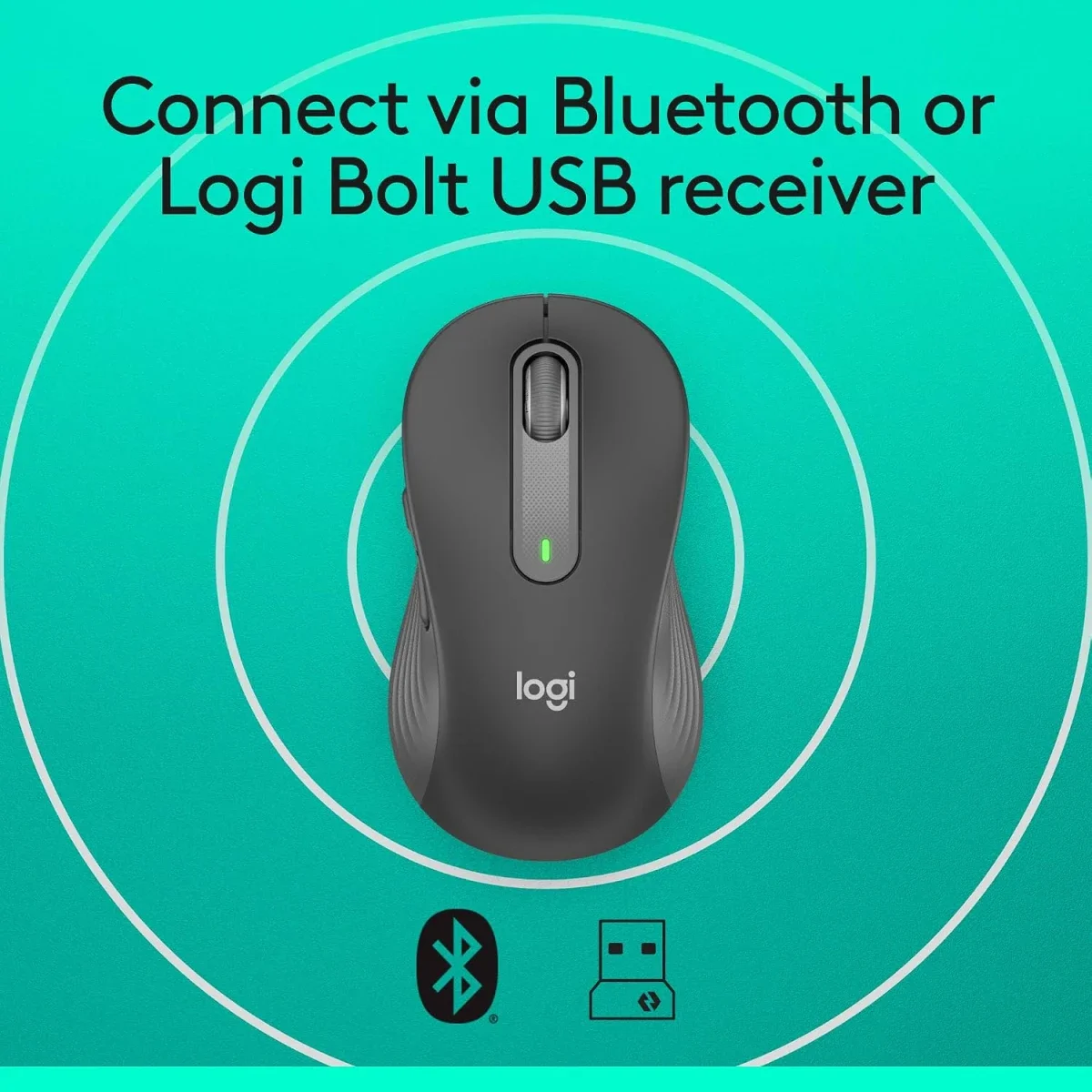 Logitech Signature M650 L Wireless Mouse with Bluetooth and SilentTouch - Thumbnail 5