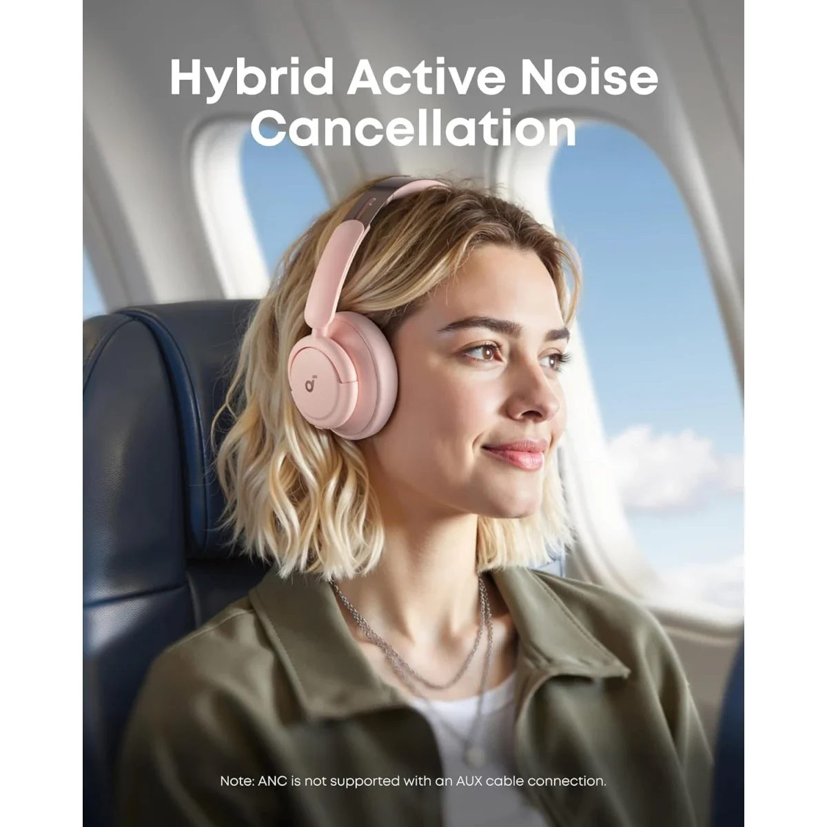 Anker Soundcore Life Q30 Hybrid ANC Bluetooth Headphones Pink - Thumbnail 4