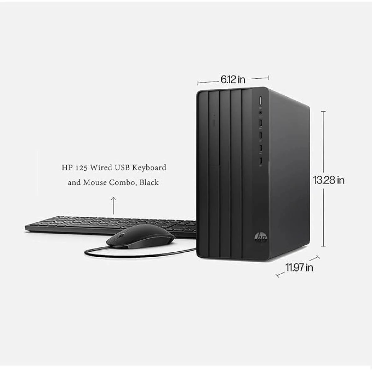 كمبيوتر مكتبي HP Pro Tower 290 G9 PCI بمعالج Intel Core i7-14700 وذاكرة 16GB DDR4 و512GB SSD وWi‑Fi 6 وBluetooth 5.3 - Thumbnail 2