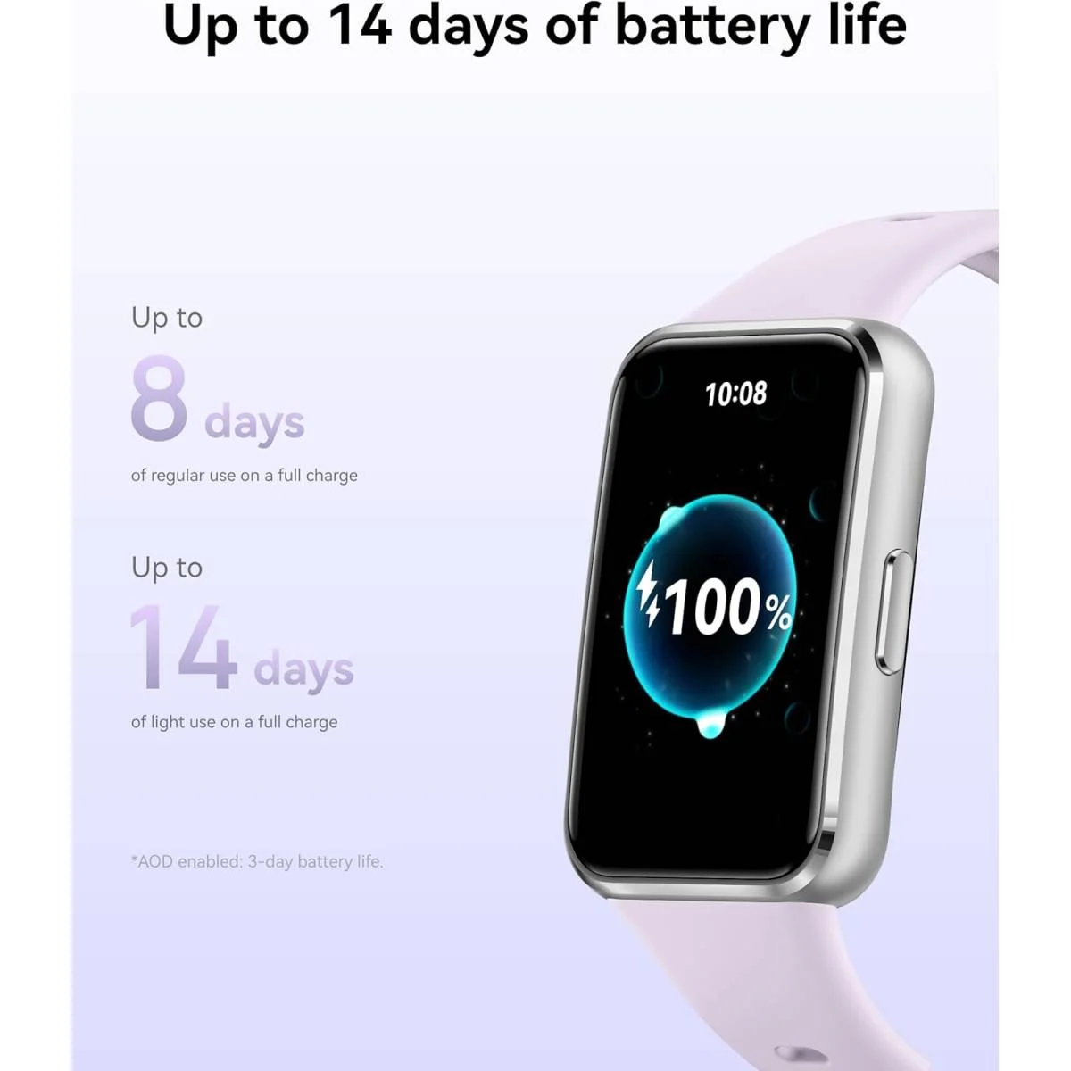 HUAWEI Band 11 Aluminium Fitness Tracker, 1.64-Inch AMOLED, 5 ATM, 14-Day Battery, Beige - Thumbnail 3
