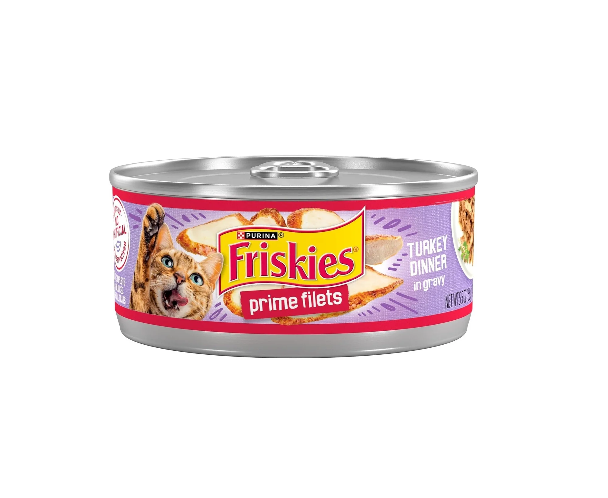 طعام قطط رطب Friskies ديك رومي بصوص المرق 156 غ