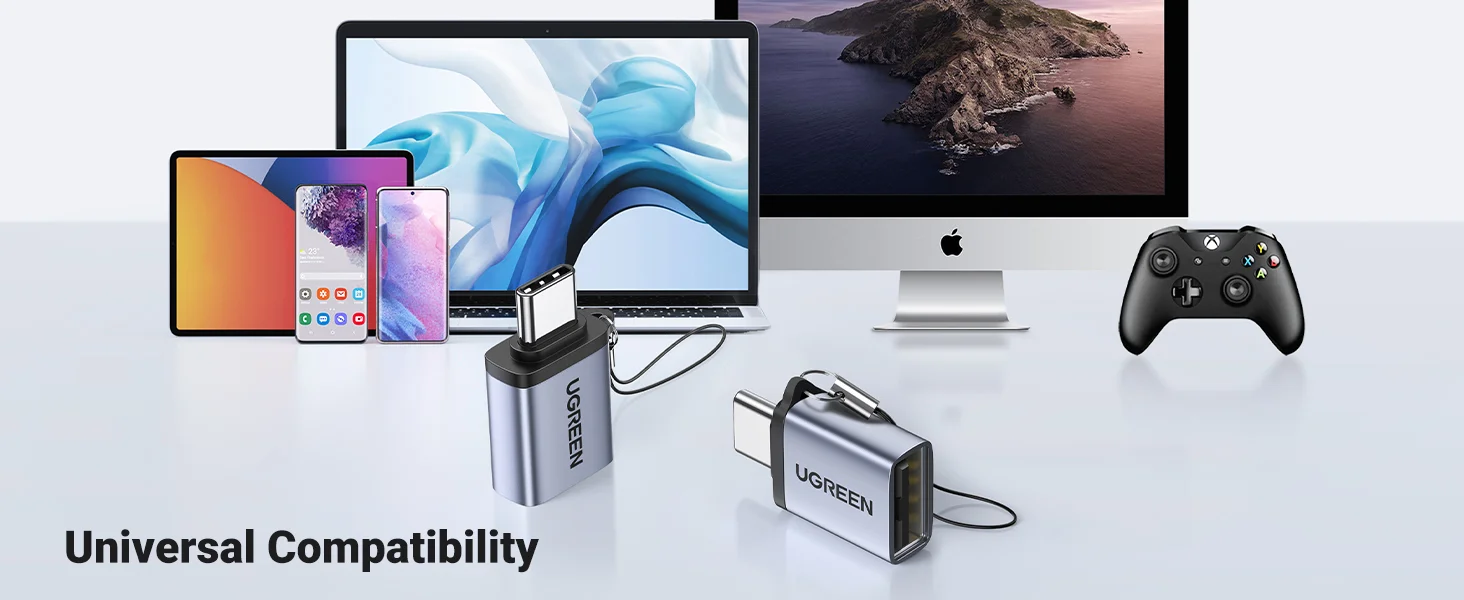 محول Ugreen USB-C ذكر إلى USB 3.0 A أنثى OTG بسرعة 5Gbps لون Space Gray - Image 12