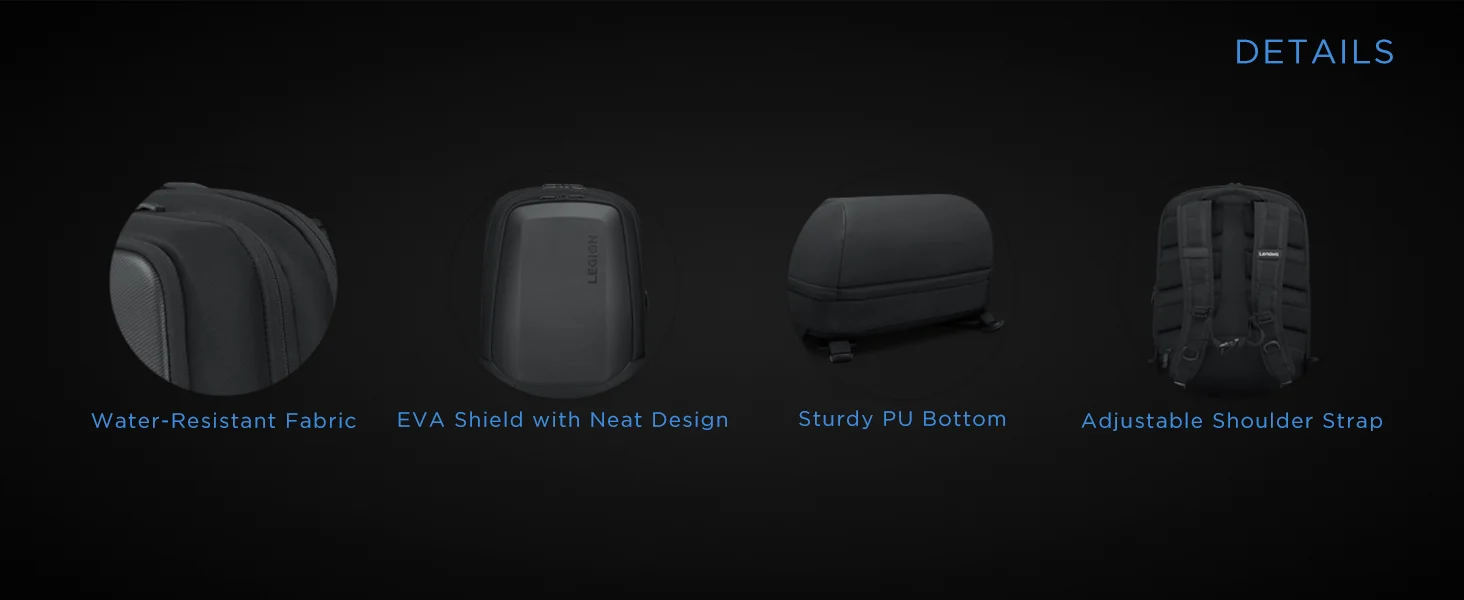 حقيبة ظهر Lenovo Legion 17 إنش Armored Backpack II للابتوبات المخصصة للألعاب - Thumbnail 9