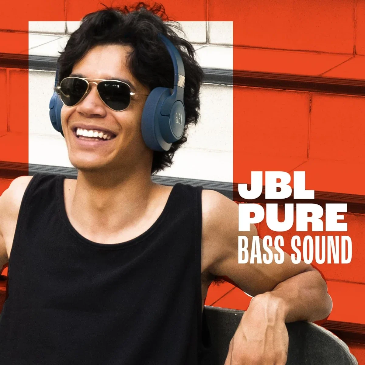 JBL Tune 720BT Wireless Over-Ear Headphones with Pure Bass Sound, Bluetooth 5.3, 76H Battery Life - Blue - Image 7