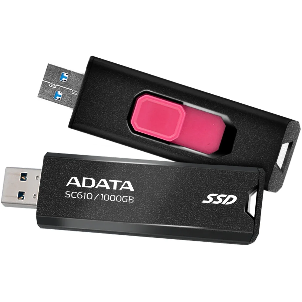 قرص SSD خارجي ADATA SC610 سعة 1000GB USB أسود/أحمر