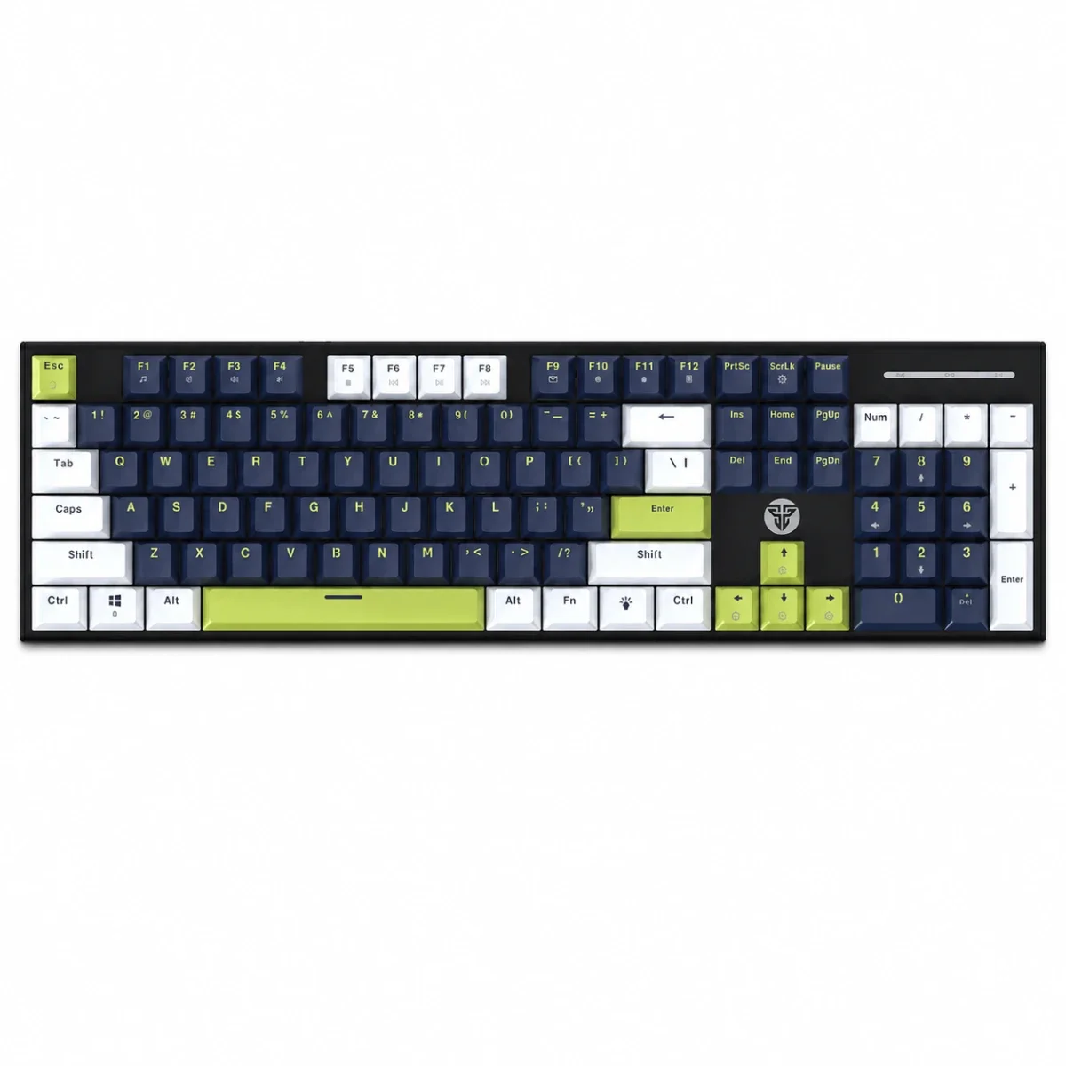لوحة مفاتيح ميكانيكية سلكية Fantech أبيض/أزرق مع سويتش Taro - ATOM104S MORI MK878S