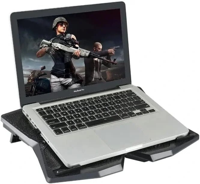 S400 Laptop Cooling Pad with 4 Fans Blue Light Up to 17 Inches - Image 2