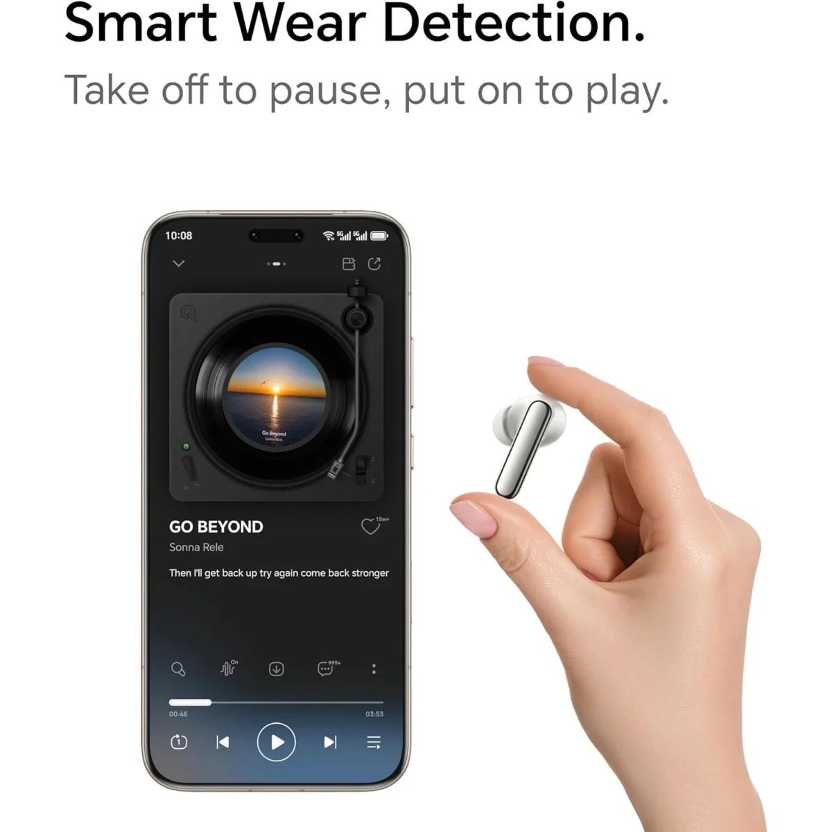HONOR Earbuds 4 Wireless Earbuds with AI Translation, 50dB Adaptive ANC, 46H Battery, Black - Image 9