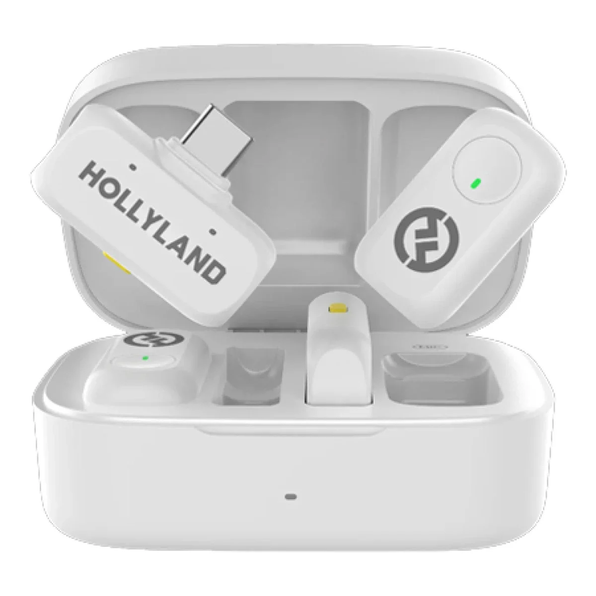 Hollyland LARK A1 Combo Wireless Lavalier Microphone for iPhone and Android, White - Thumbnail 3