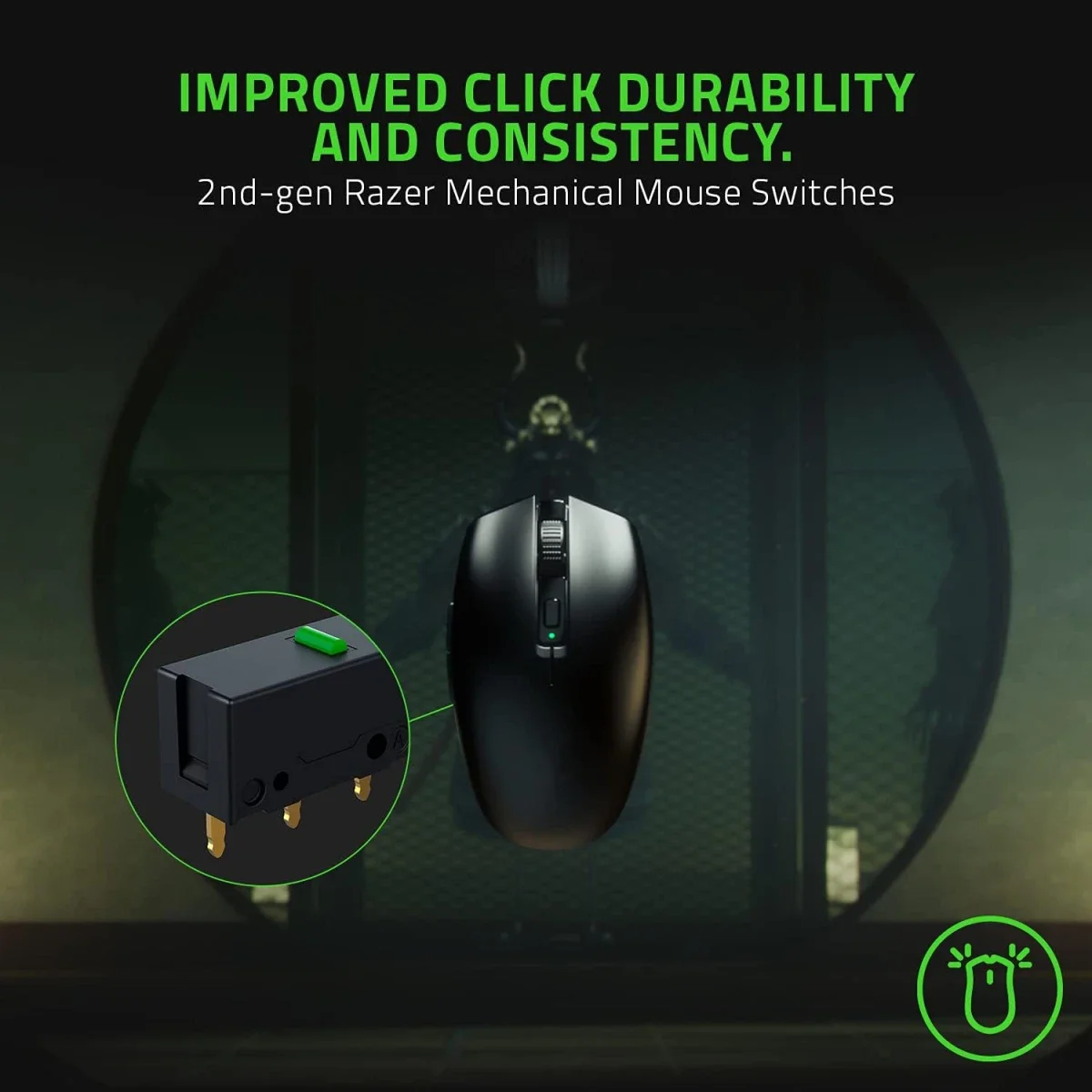 ماوس ألعاب Razer Orochi V2 لاسلكي 18K DPI بلوتوث و2.4GHz أسود كلاسيكي - Thumbnail 6