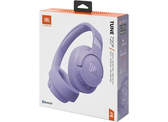 JBL Tune 720BT Wireless Over-Ear Headphones, Bluetooth 5.3, 76H Battery, Purple - Image 9