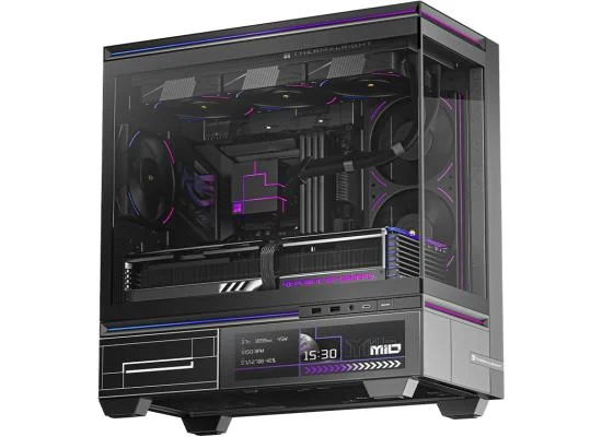 كيس ألعاب Thermalright TL-M10 VISION ARGB ميد تاور mATX مع شاشة LCD 9.16 إنش و4 مراوح - Image 4