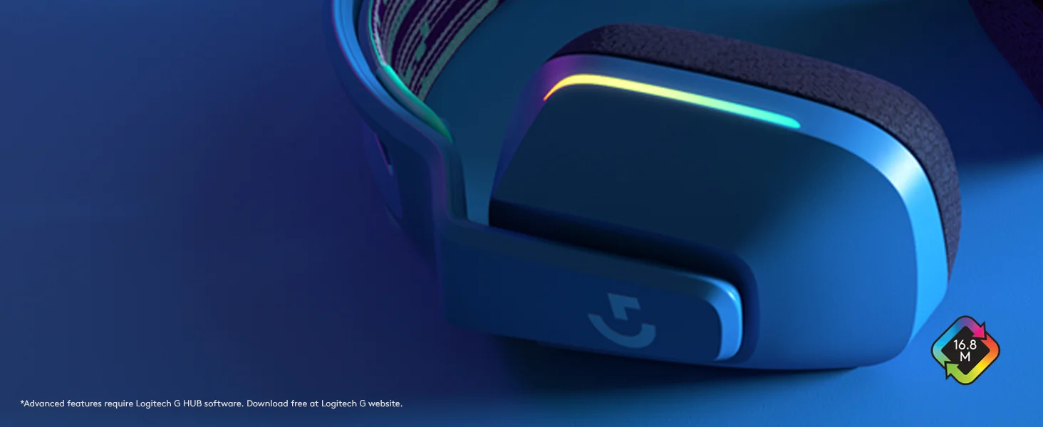 سماعة ألعاب Logitech G733 لاسلكية LIGHTSPEED بإضاءة LIGHTSYNC RGB وميكروفون Blue VO!CE - ليلكي - Thumbnail 10