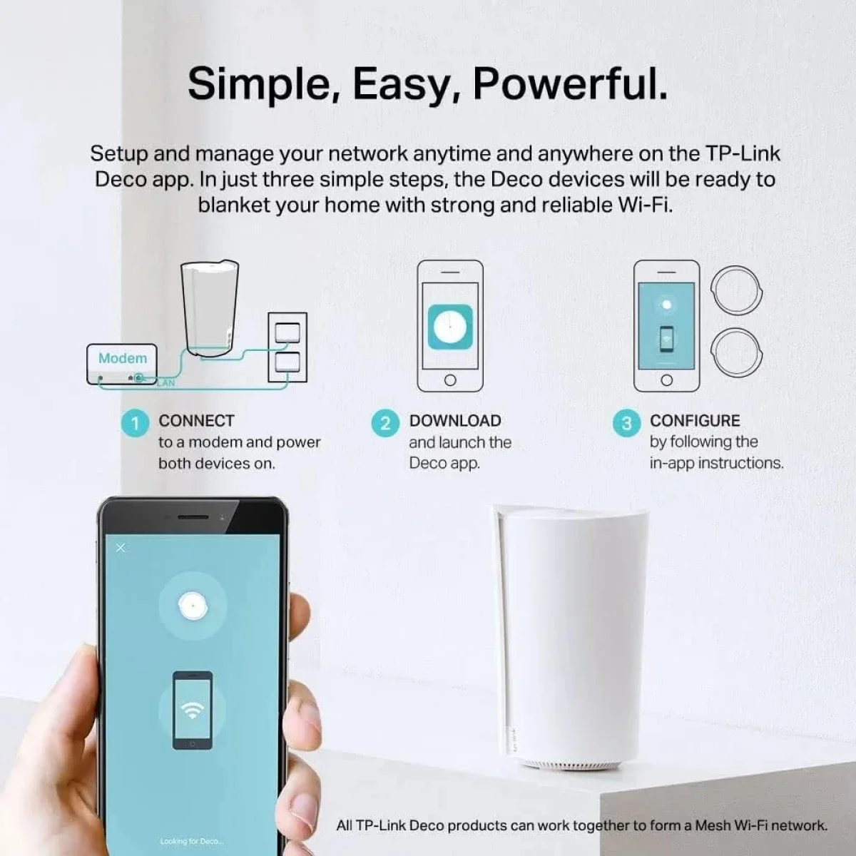 نظام Mesh Wi‑Fi 6 ثلاثي النطاق منزلي كامل لتقوية الانترنت TP-LINK Deco X95 AX7800 مع منفذ Multi-Gig إيثرنت (عبوتان) - Image 7