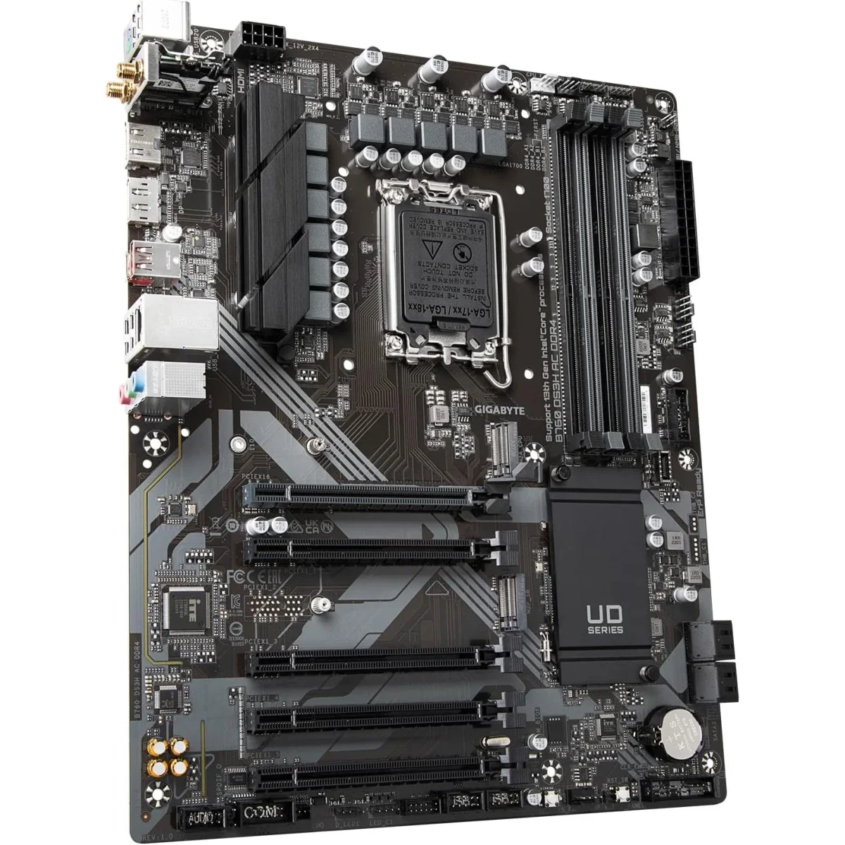 GIGABYTE B760 DS3H AX DDR4 ATX Motherboard, LGA 1700, PCIe 4.0, Wi-Fi - Thumbnail 3