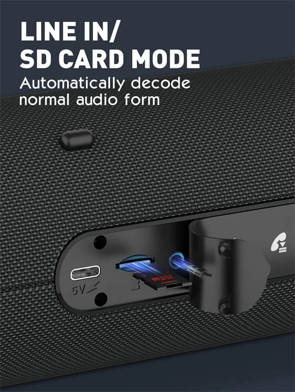 LDNIO BTS13 Mini Wireless Bluetooth HiFi Bass Speaker - Thumbnail 11