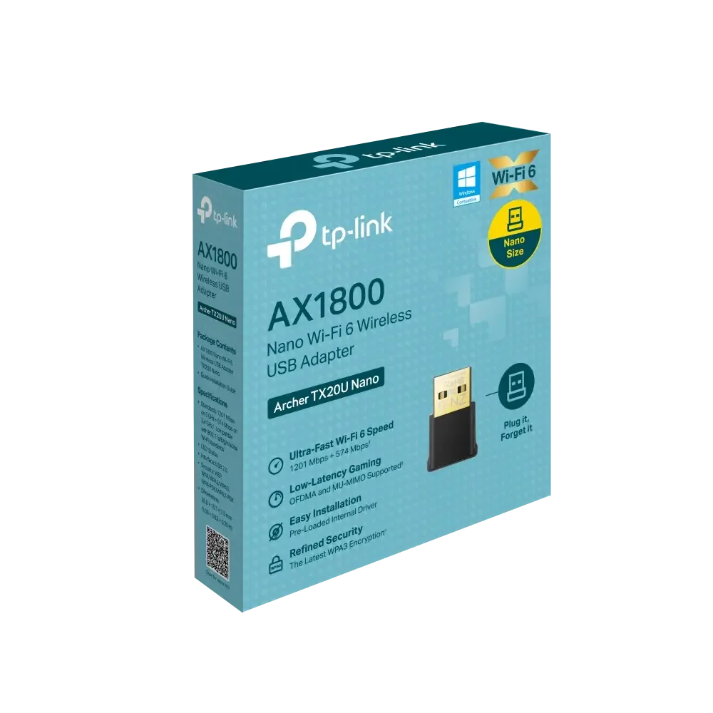 لاقط الواي فاي USB لاسلكي TP-LINK Archer TX20U Nano AX1800 Wi‑Fi 6 - Image 4