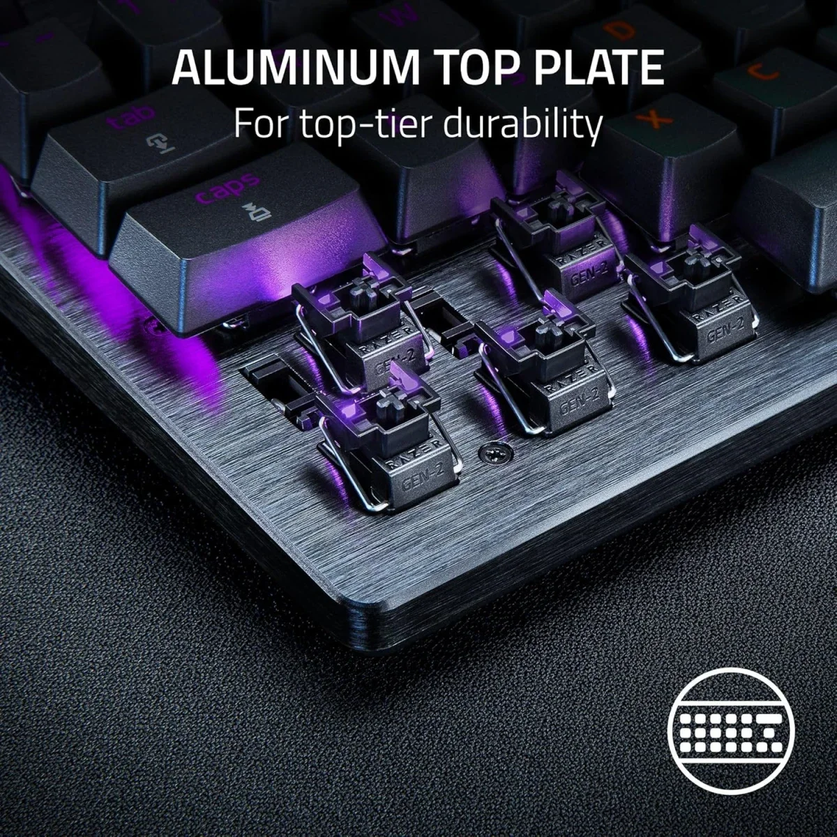 Razer Huntsman V3 Pro 8KHz Esports Gaming Keyboard with Gen-2 Analog Optical Switches - Black - Thumbnail 4