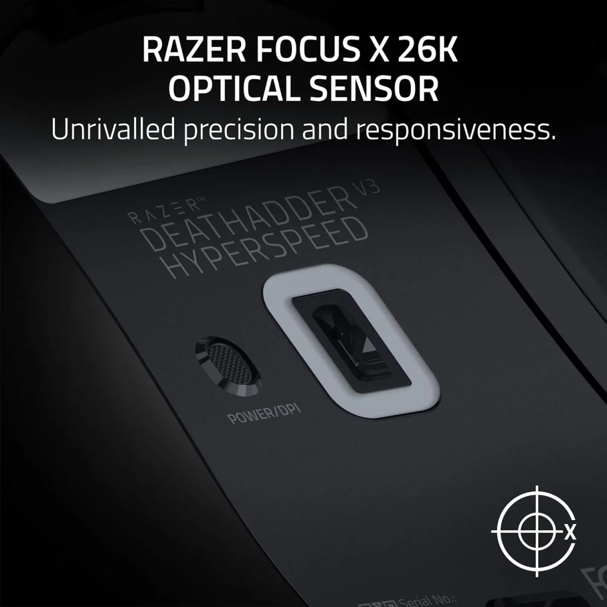 Razer DeathAdder V3 HyperSpeed Wireless Gaming Mouse, 55g, 26K DPI, Black - Thumbnail 9