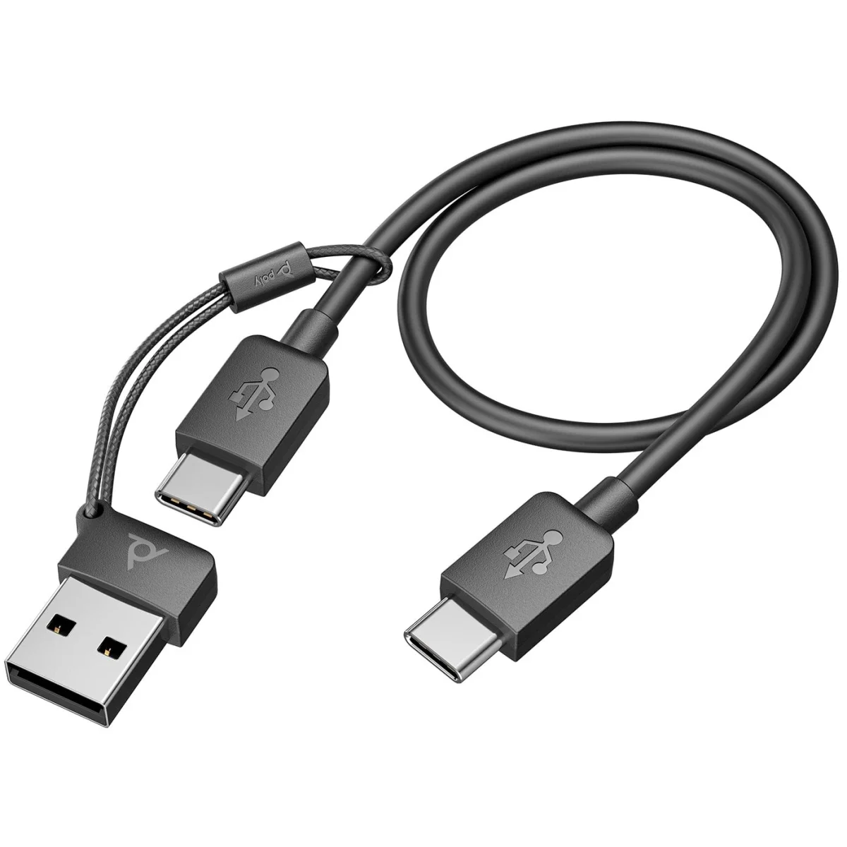 Poly Voyager Focus 2 Microsoft Teams Certified USB-C Bluetooth ANC Headset with Charging Stand - Thumbnail 6