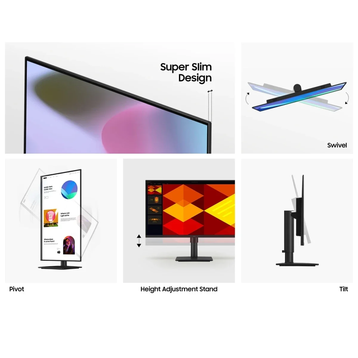 Samsung S40GD 24-Inch IPS FHD Business Monitor, 100Hz, Black - Image 10