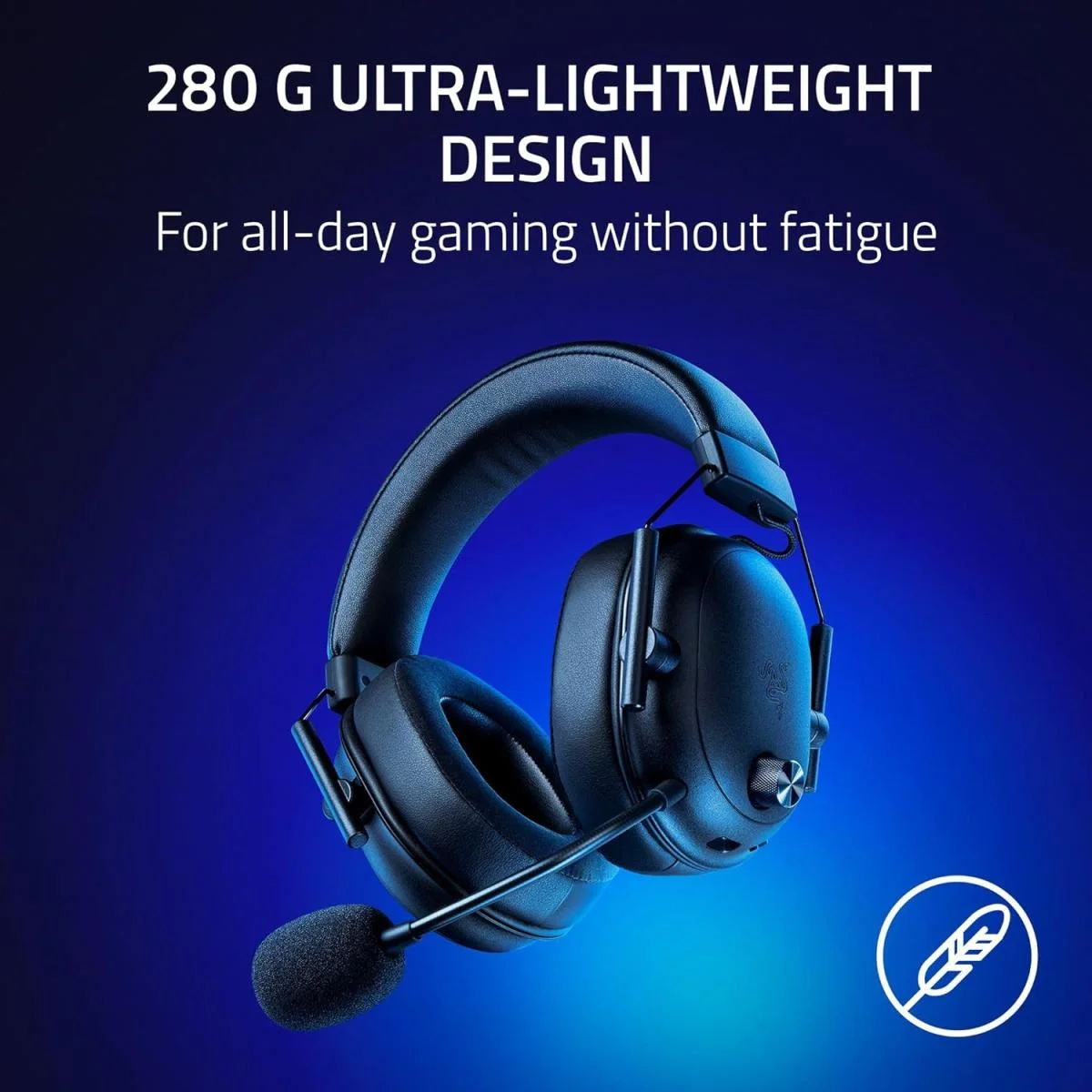 سماعة ألعاب Razer BlackShark V2 HyperSpeed لاسلكية، صوت THX 7.1، بطارية 70 ساعة، أسود - Image 5