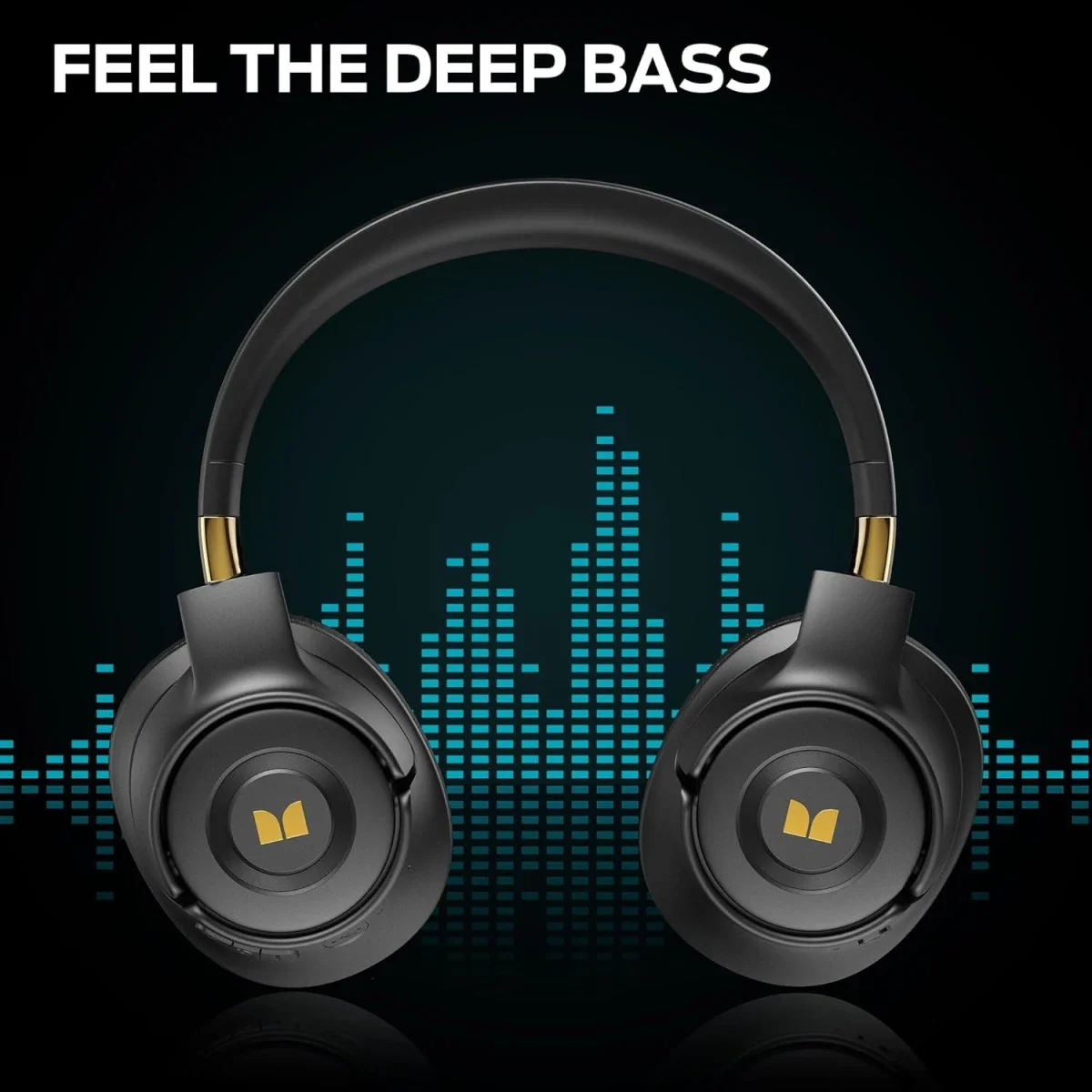 Monster Persona SE ANC Wireless Over-Ear Headphones, Bluetooth 5.4, 60H Playtime, Black - Thumbnail 5
