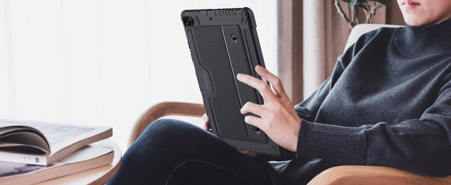 جراب Nillkin بلوحة مفاتيح قابلة للفصل لجهاز iPad Air 11 إنش (M3/M2) أسود - Thumbnail 19