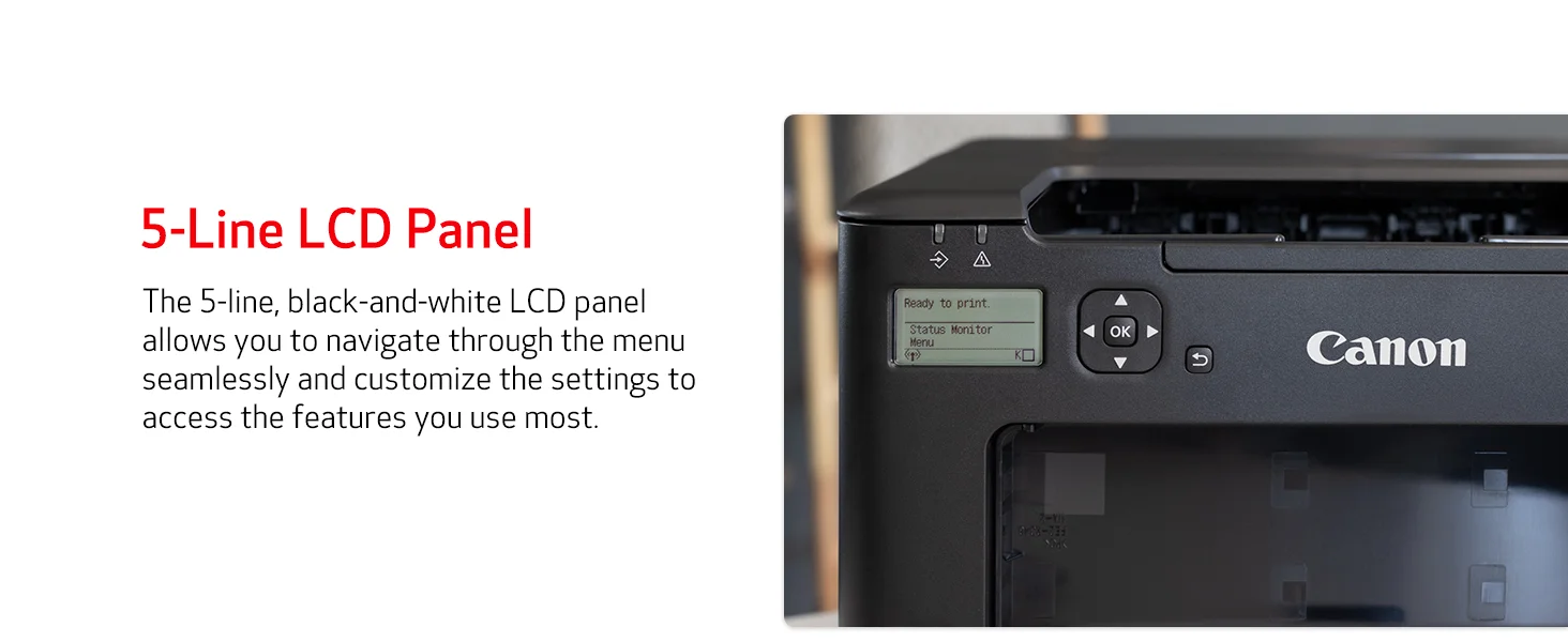 طابعة ليزر أحادية اللون Canon i-SENSYS LBP122DW مع طباعة مزدوجة واتصال لاسلكي وUSB وشبكة - Image 13