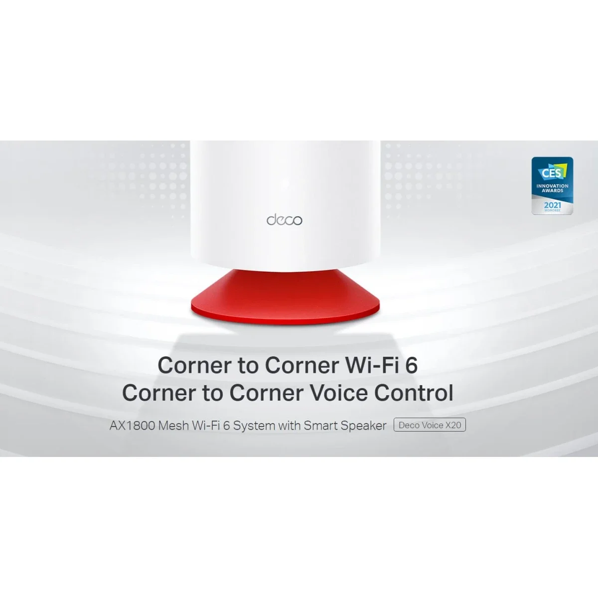 TP-LINK Deco Voice X20 AX1800 Mesh Wi‑Fi 6 System with Alexa Built-In, Dual-Band, White, 2-Pack - Image 4