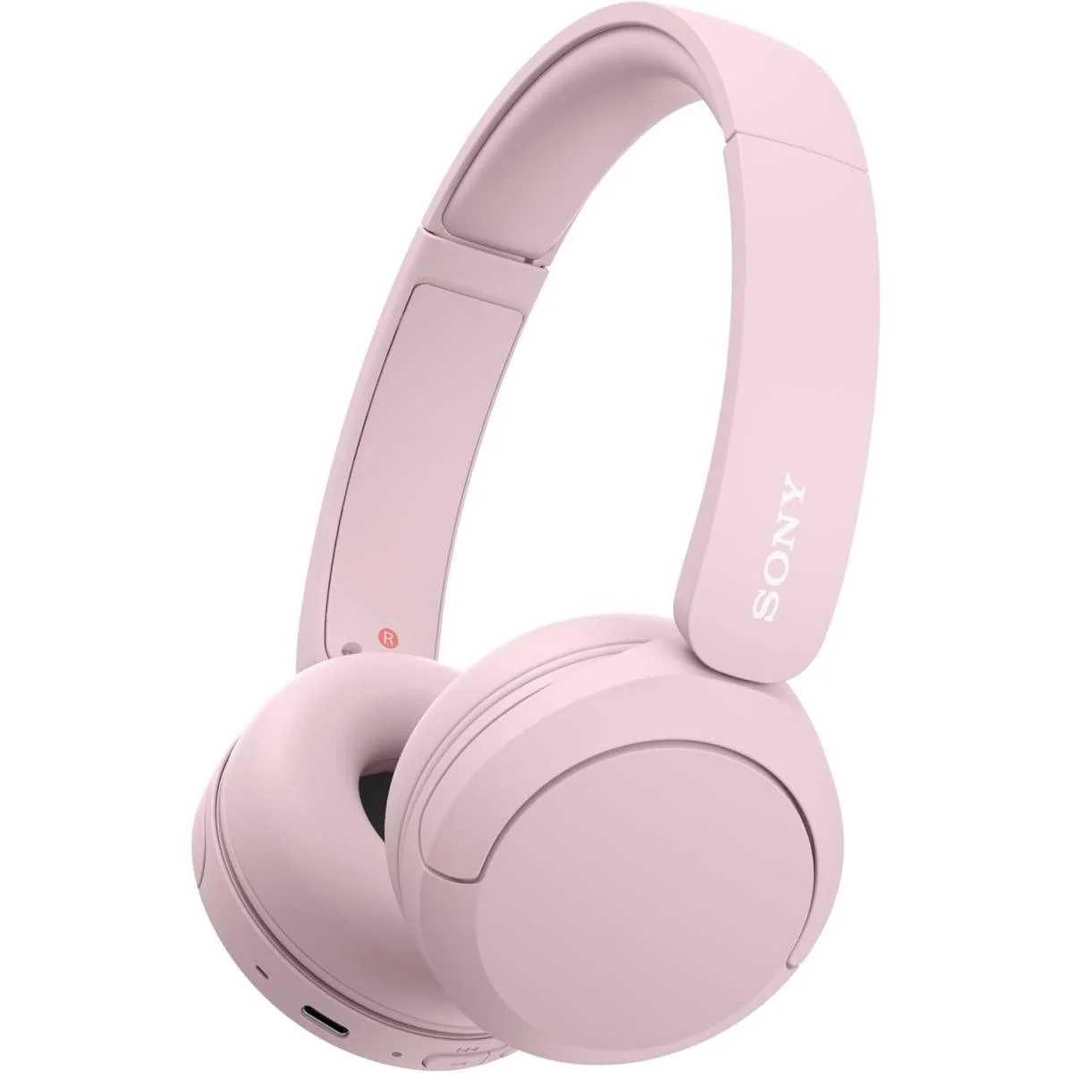 سماعة رأس Sony WH-CH520 لاسلكية بلوتوث فوق الأذن بميكروفون وبطارية 50 ساعة، وردية