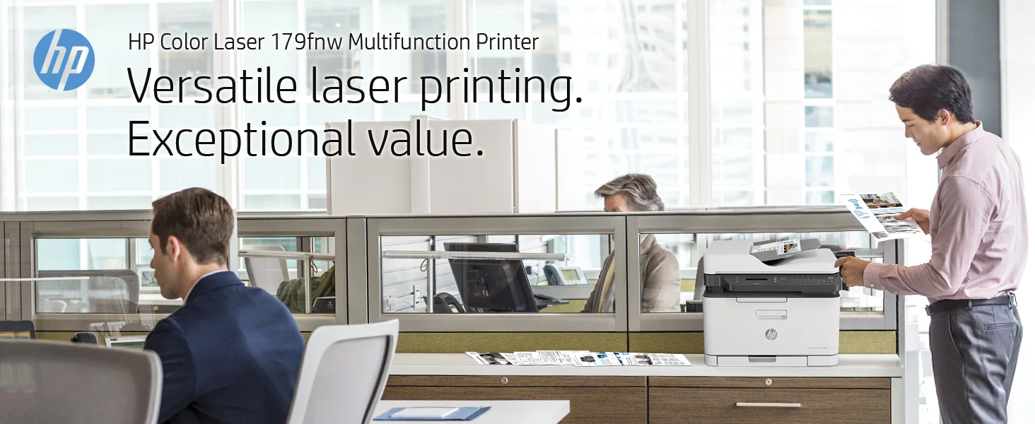 HP Color Laser MFP 179fnw Wireless All-in-One Printer - Thumbnail 3