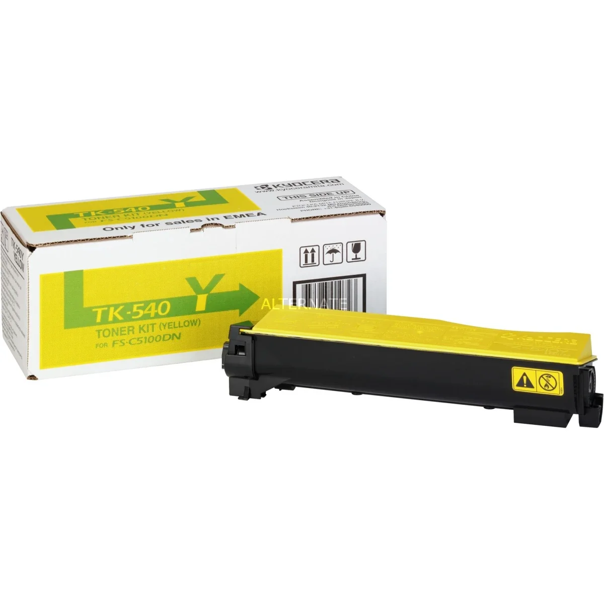 تونر Kyocera TK-540Y أصلي أصفر لطابعة FS-C5100DN