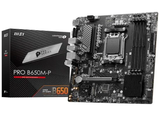 MSI PRO B650M-P AM5 DDR5 PCIe 4.0 Micro-ATX Motherboard - Image 3
