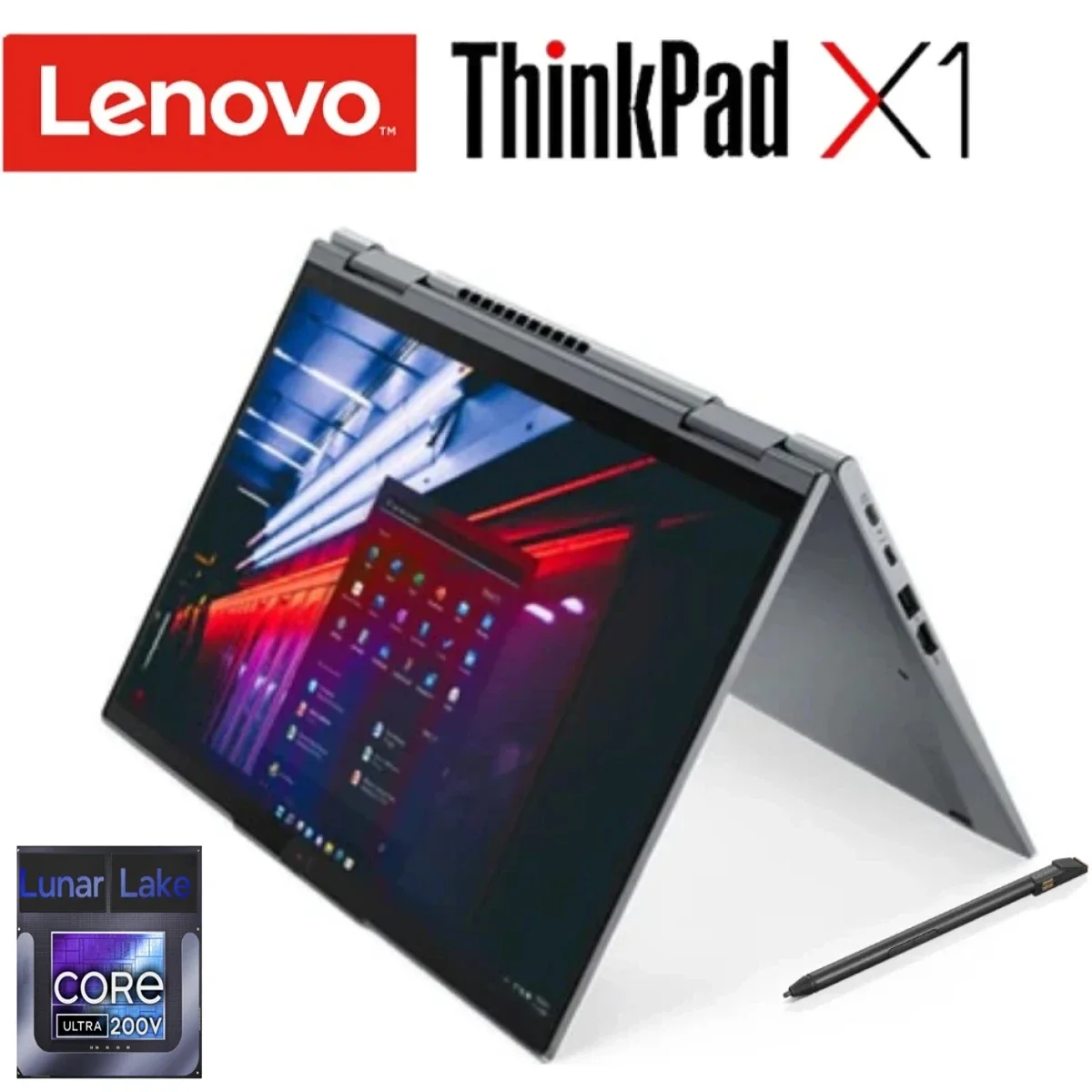 لابتوب Lenovo ThinkPad X1 2-in-1 Gen 10 Aura Edition بشاشة لمس 14.0 إنش Intel Core Ultra 7 258V و32GB RAM و1TB SSD - Image 1