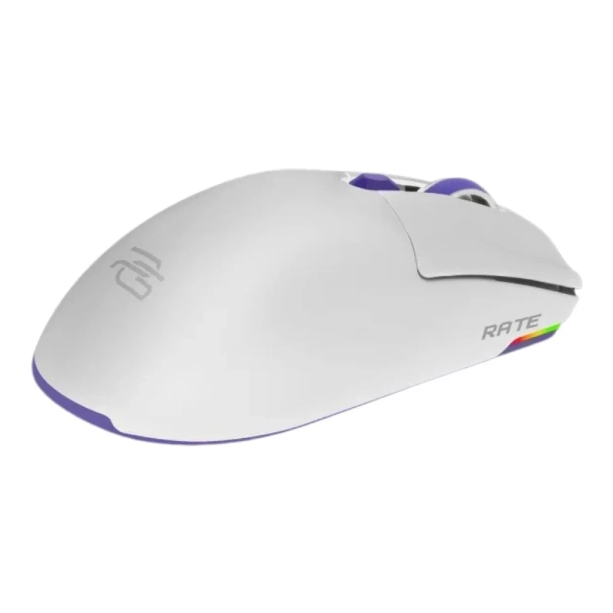 Proove Rate Special Edition Tri-Mode Wireless Gaming Mouse 12000 DPI White/Purple CMRTWRS03002 - Thumbnail 3